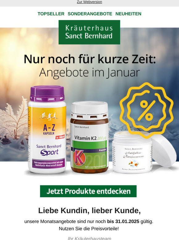 Nicht verpassen: Monatsangebote im Februar ⏳