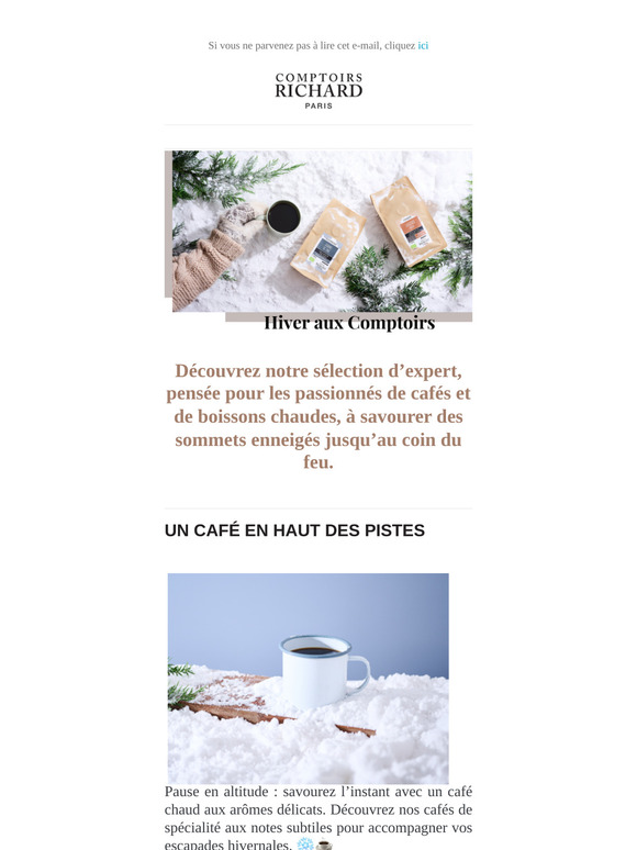 Un café en haut des pistes ?☕❄️