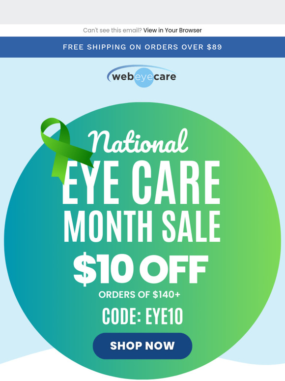 Celebrate Eyecare Month – Save $10 Now! 🤑