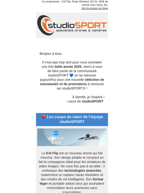 🆕 Nouveautés & promotions du moment studioSPORT !