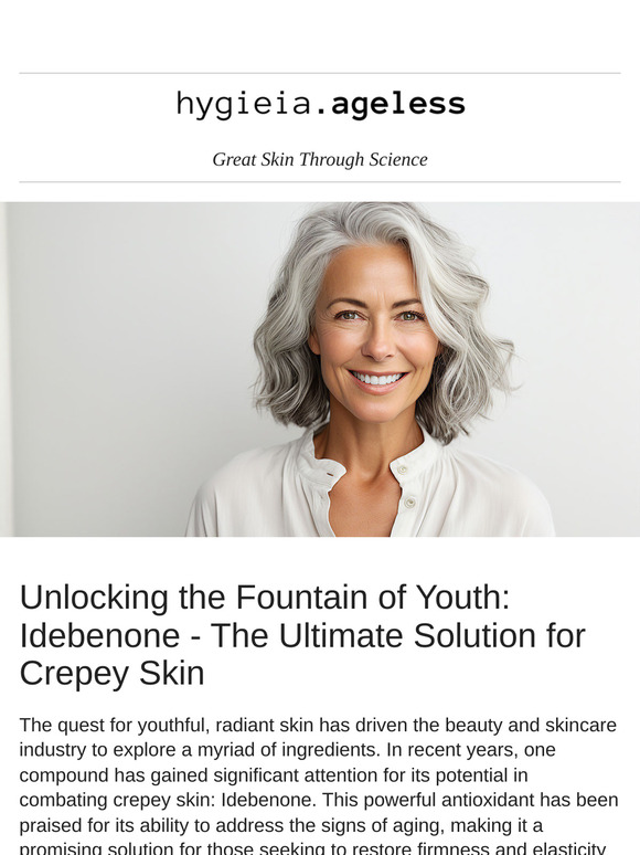 💎 Unlocking the Fountain of Youth: Idebenone 💎