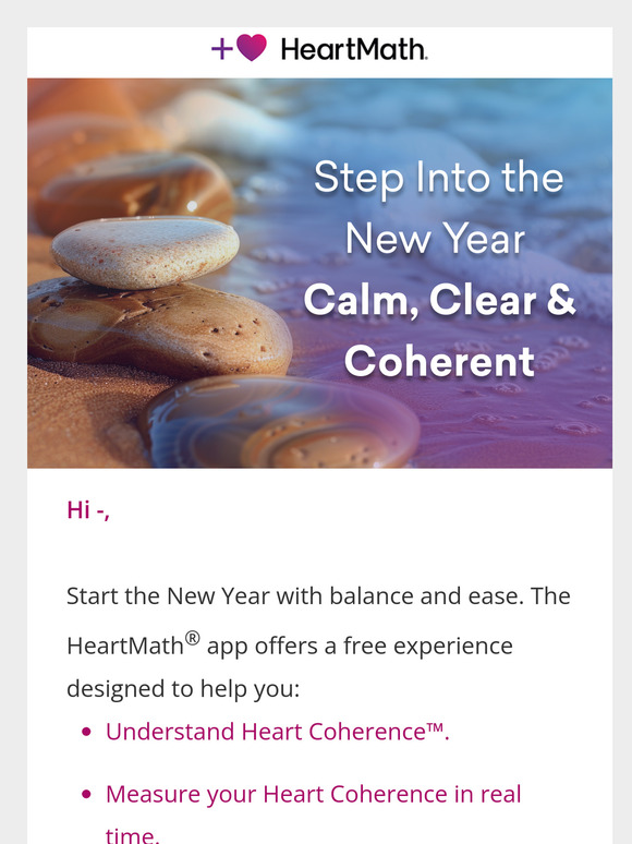 Start Your Year with More Heart Coherence🌟