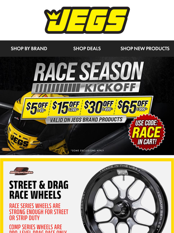 JEGS Get RaceReady With New Wheels & Tires Milled