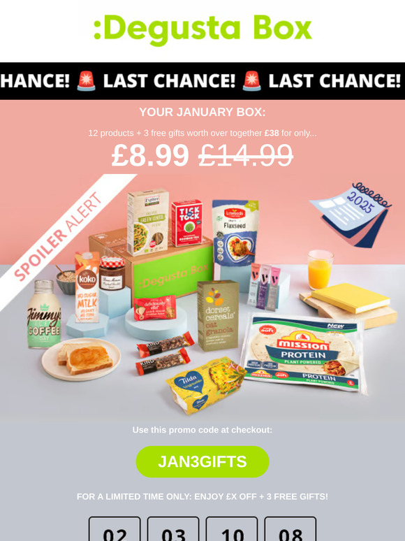 Last chance: 3 gifts, just for you!