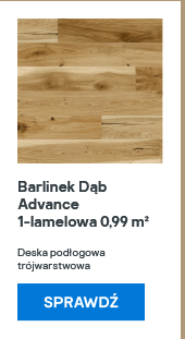 Barlinek Dąb Advance 1-lamelowa 0,99 m2