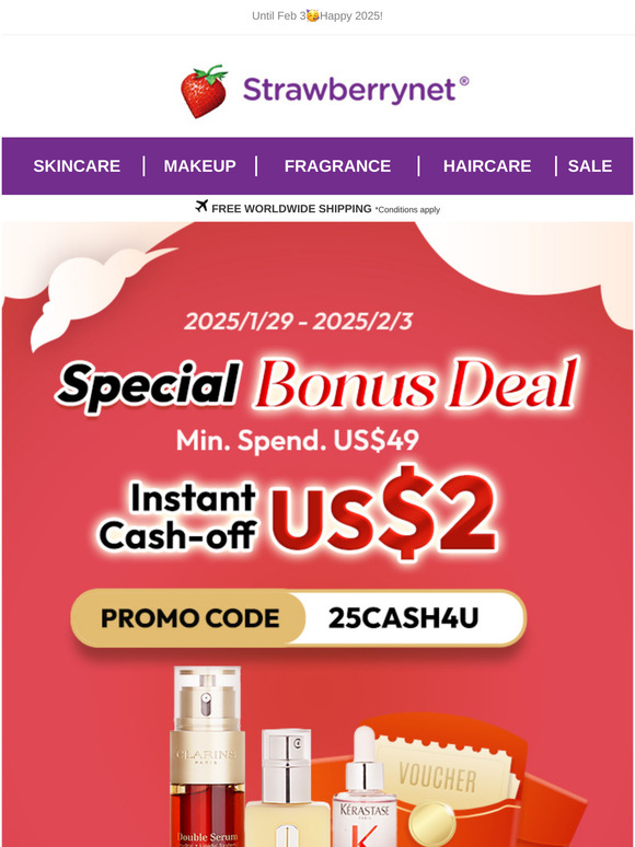 💰Instant Cash-Off US$2💰Special Bonus Deal🎊