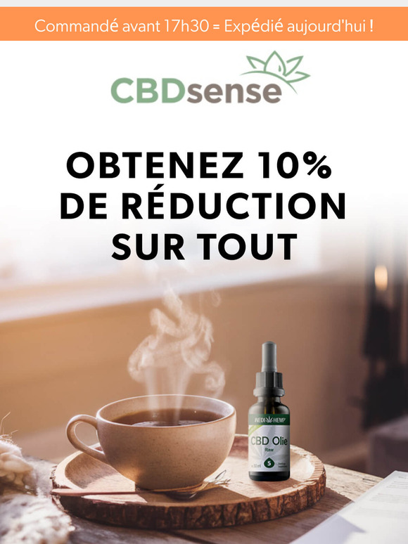 Obtenez 10% de RÉDUCTION sur tout!