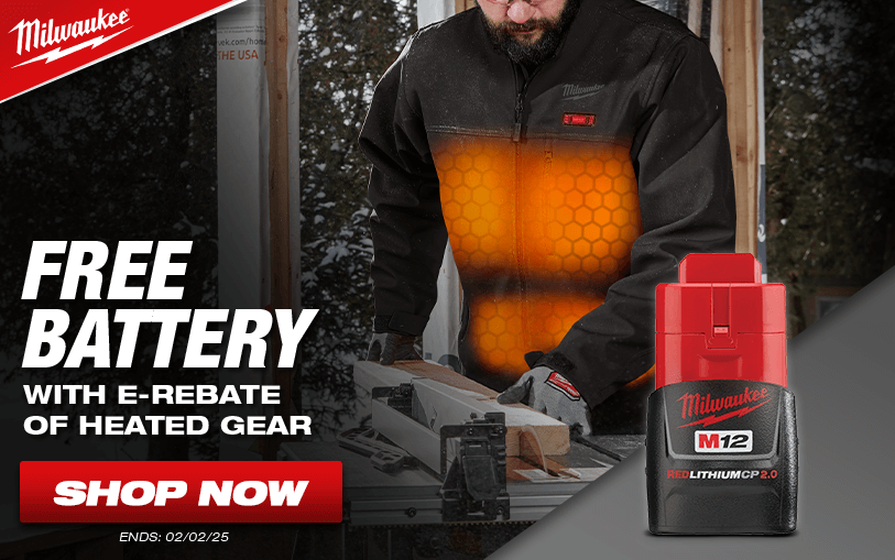 Ending Soon: Free Milwaukee Battery With E-Rebate of Heated Gear