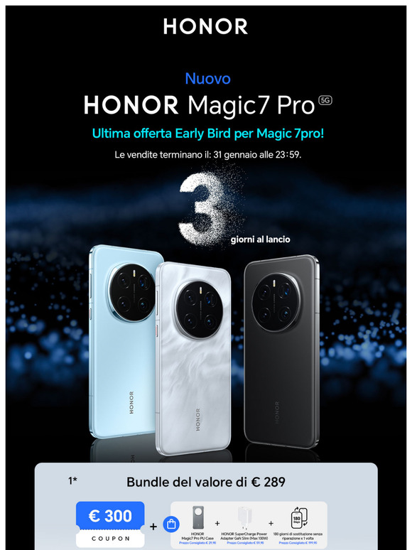 Ultima offerta Early Bird per Magic 7pro!
