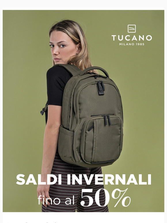 Saldi Invernali Tucano: fino al 50% di sconto su zaini e accessori tech