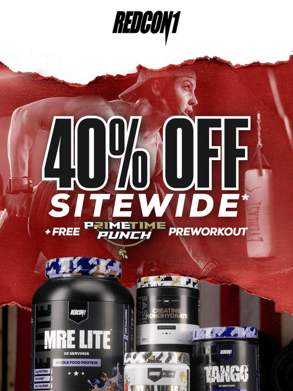 [FLASH SALE]🚨 40% OFF Sitewide + FREE TOTAL WAR Preworkout