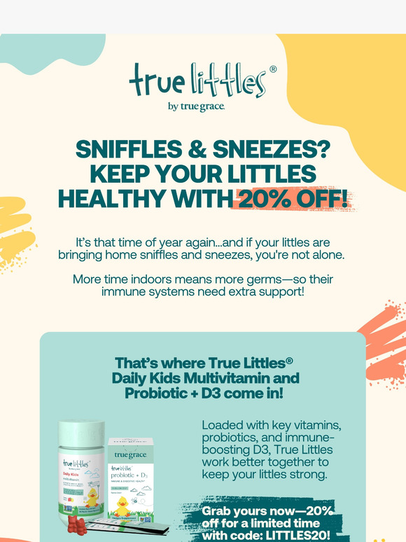 Are Your Littles Feeling Icky? 🤒 20% Off Immune Support!