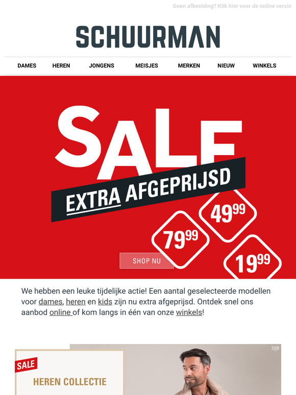 SALE: geselecteerde modellen nu extra afgeprijsd!