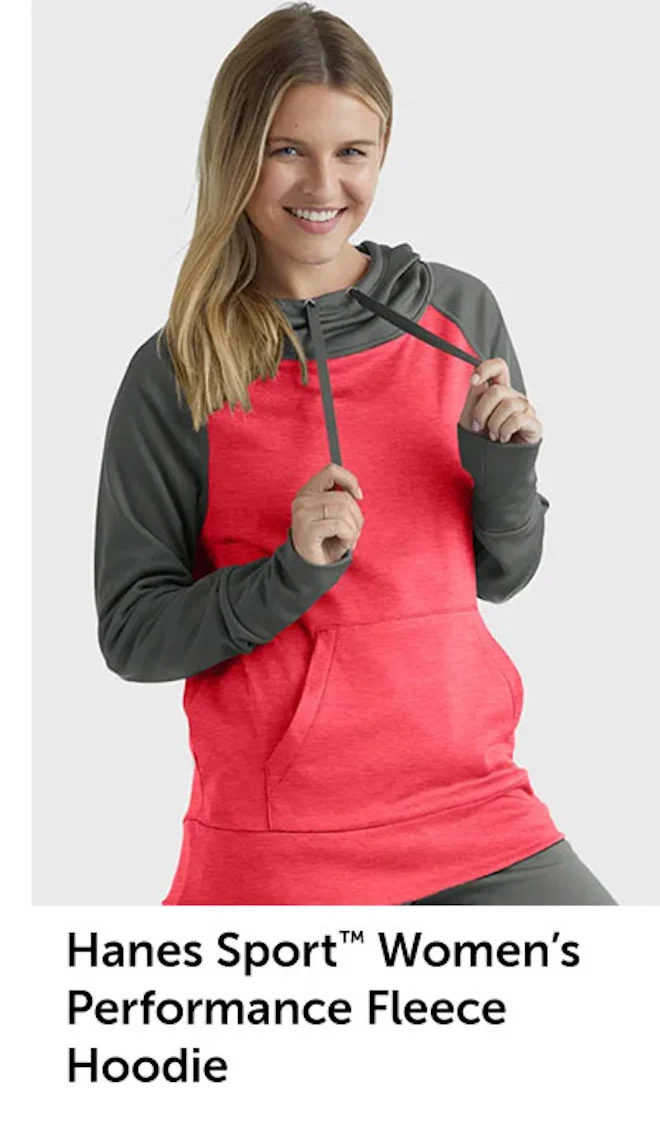 Hanes Sport Women’s Performance Fleece Hoodie