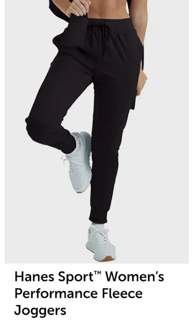 Hanes Sport Women’s Performance Fleece Joggers