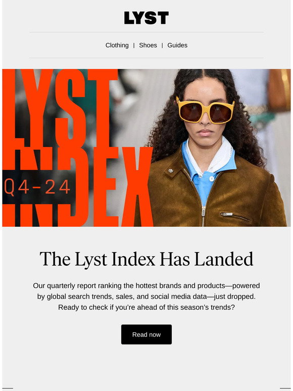 Lyst: The Lyst Index has landed | Milled