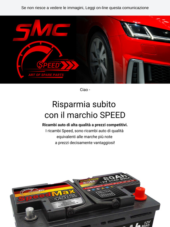 🚘 Risparmia alla grande con i ricambi auto SPEED, qualità TOP al miglior prezzo