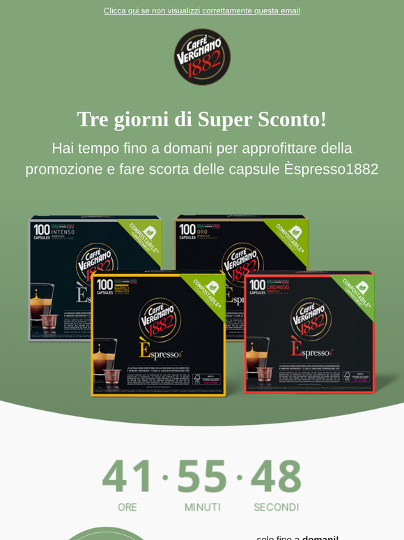 ☕ Ultimi due giorni di Super Sconto!