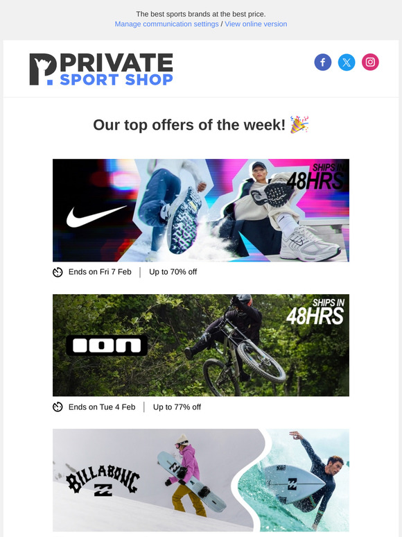 🏆 Top offers of the week!