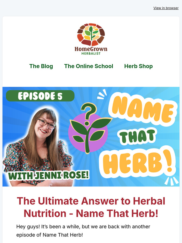 Superfood Herb - Packed with Vitamins and Minerals