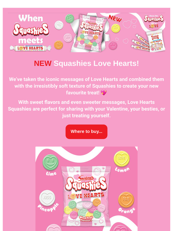 New Squashies Love Hearts are here! 💕