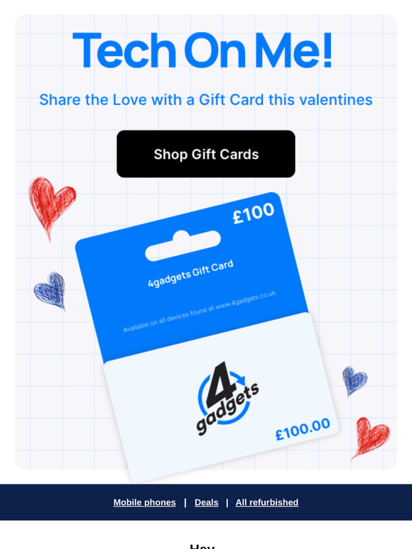 Gift Cards Now Available - The Perfect Valentine's Day Gift 💙