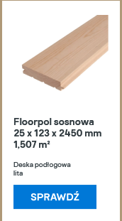 Floorpol sosnowa 25 x 123 x 2450 mm 1,507 m2