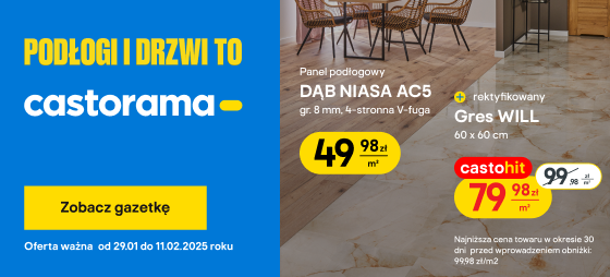 Podłogi i drzwi to Castorama
