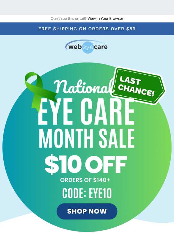 ⏳ Last Chance: National Eye Care Deals End Tonight!