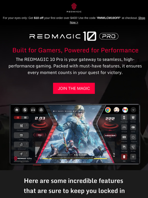 🤩Top Features Every REDMAGIC 10 Pro Gamer Should Know