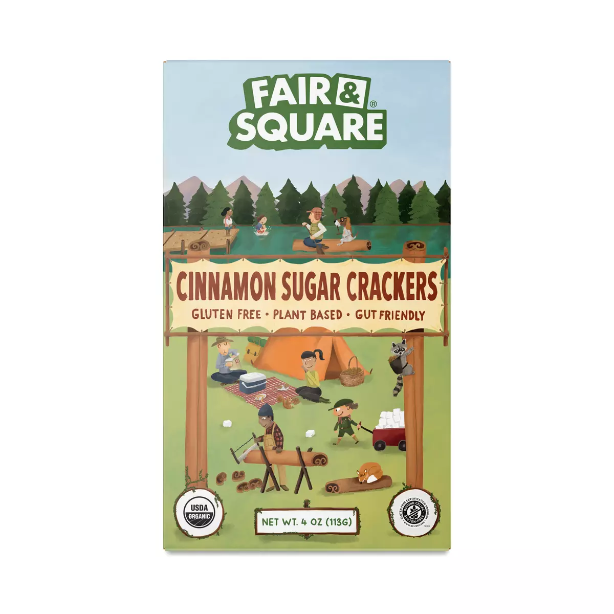 Banana Flour Crackers, Cinnamon Sugar