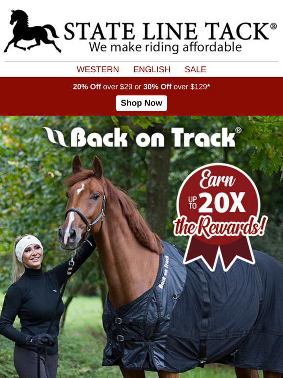 Earn Up to 20X Rewards with Back on Track!