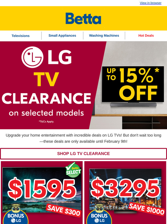 🚨 LG TV Clearance Sale – Limited Time Only! 🚨