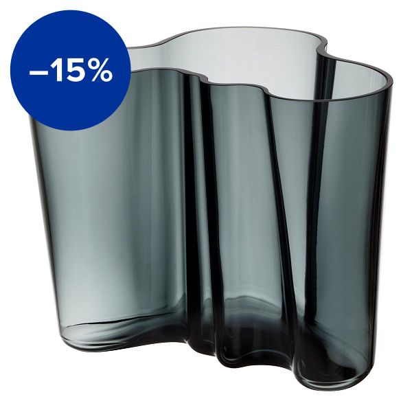 Aalto vase 160 mm, dark grey