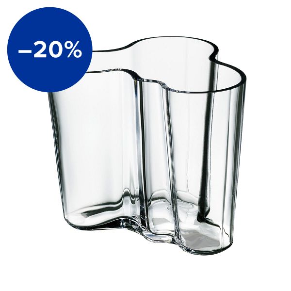 Aalto vase 95 mm, clear