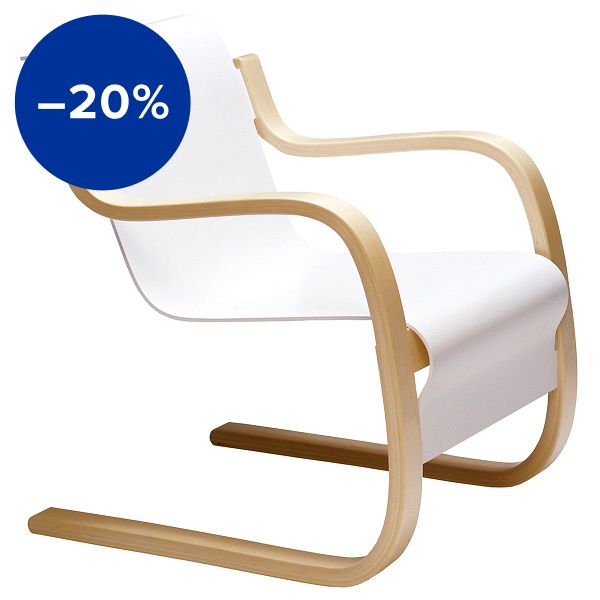 Aalto armchair 42 "Small Paimio", white