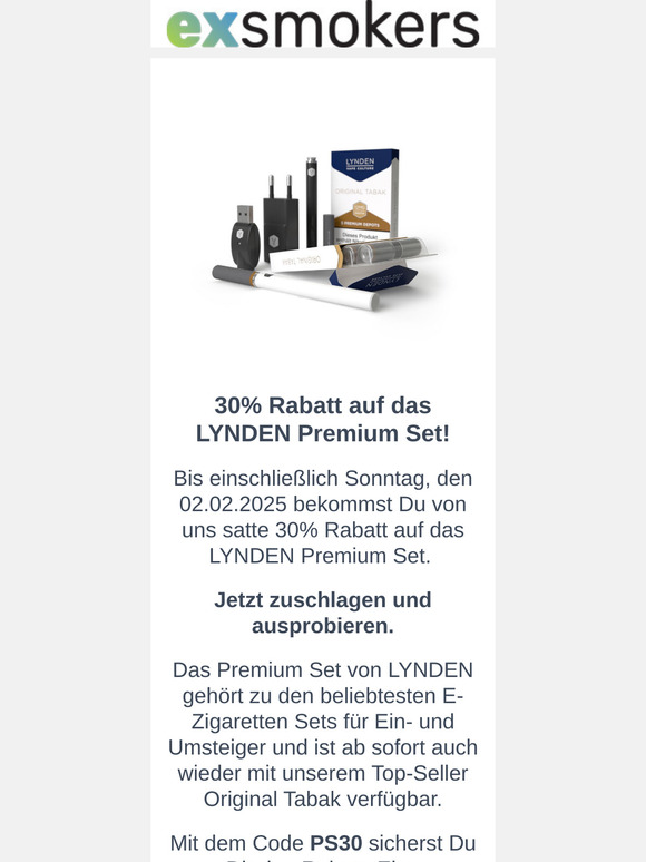 30% Rabatt auf das LYNDEN Premium Set