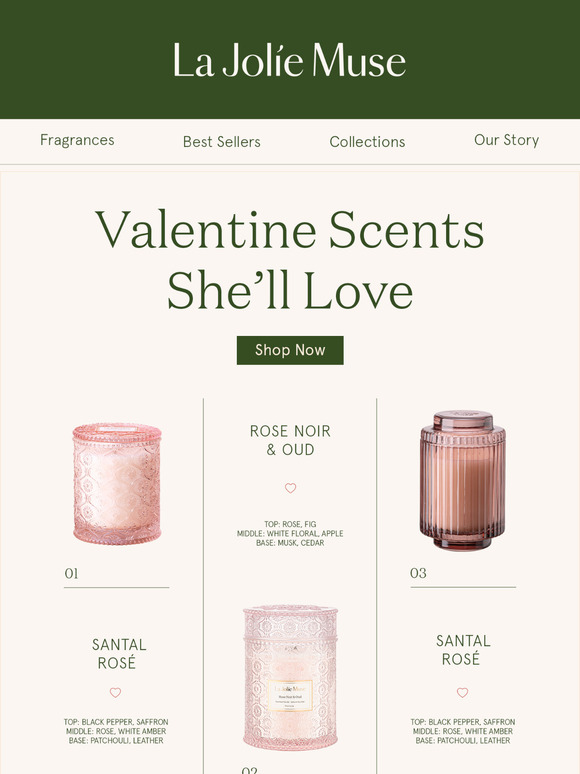 Fall in Love with Irresistible Santal Rosé + Rose Noir & Oud Scents!