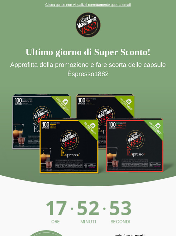 ☕ Ultimo giorno di Super Sconto!