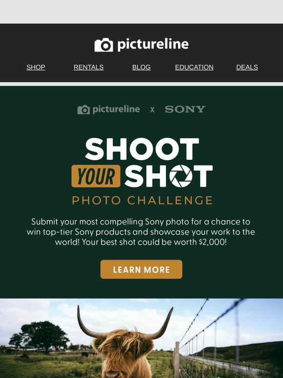 📸 SHOOT YOUR SHOT w/ Pictureline x Sony!