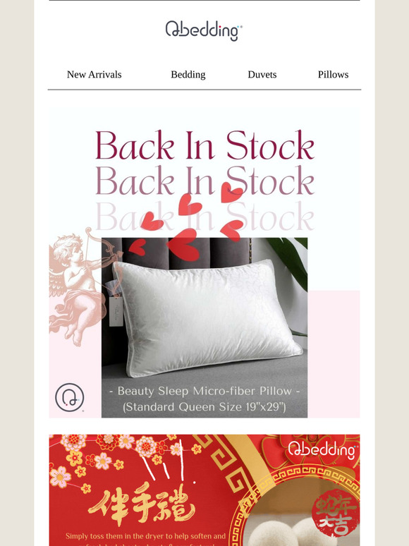 Beauty Sleep Microfiber Pillow 19"x29" Now Back In Stock!💯