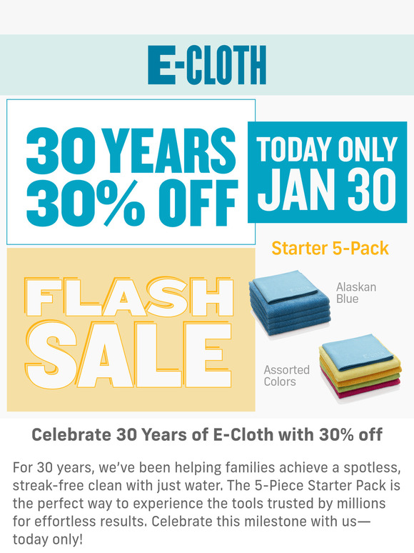 FLASH SALE: 30 Years, 30% off! Today Only! 🚨
