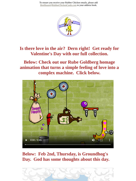 See our full on Crazy Valentine's Day ecards and upcoming events