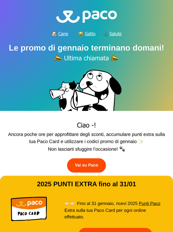 Le promo di gennaio terminano domani!  📣