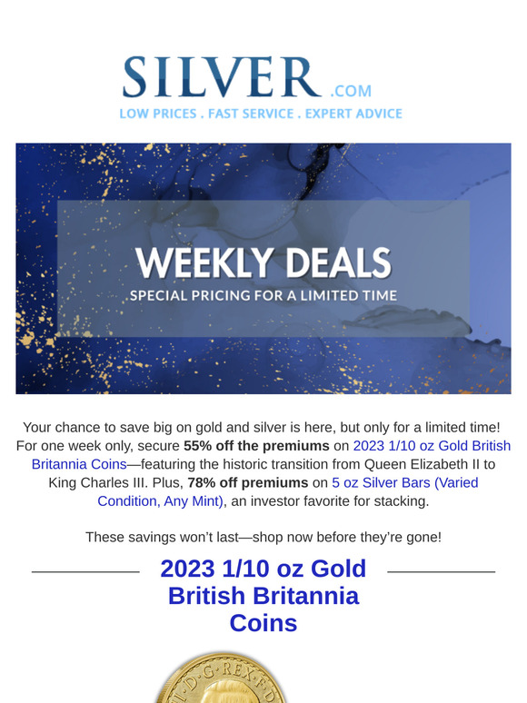 Up to 78% Off Premiums on Gold & Silver – For a Limited Time