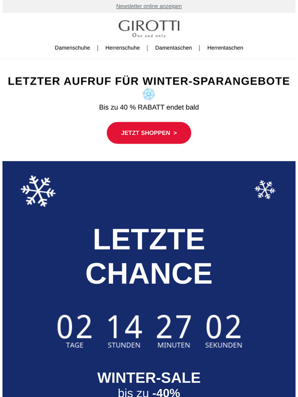 Letzte Chance zum Sparen: 40 % RABATT auf maßgefertigte Schuhe