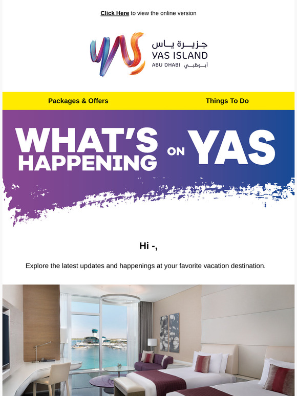 What's Happening on Yas Island 🙌
