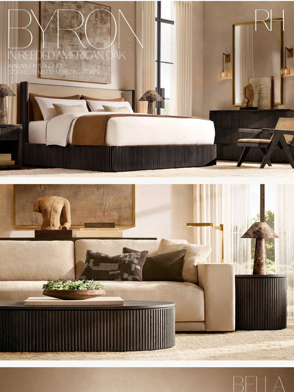 Restoration Hardware: Explore the Byron Collection. Handcrafted in ...