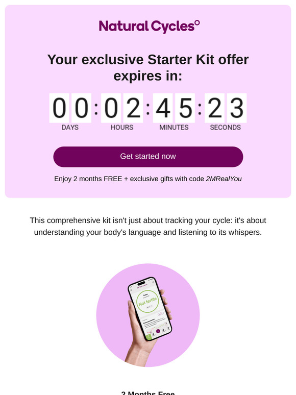 Last call  📣 Code: 2MRealYou expires at midnight!
