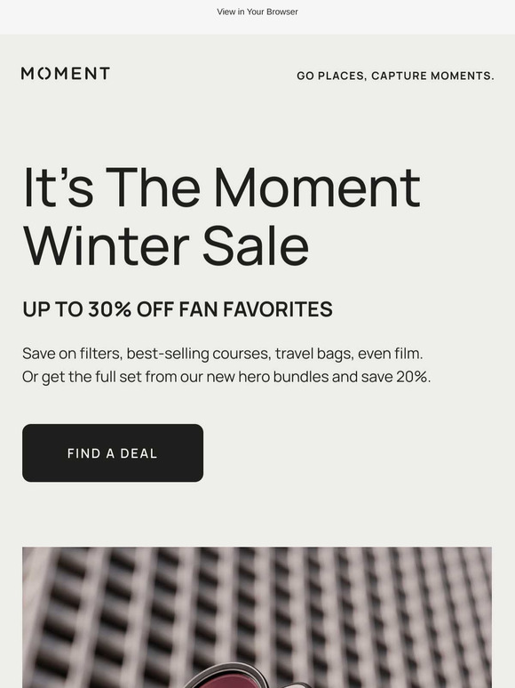 Moment Winter Sale